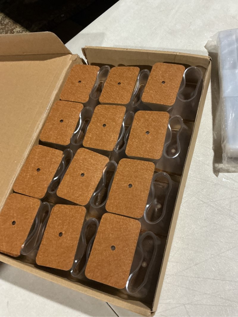 Condition photo showing Good Condition for 24 Pcs Chair Leg Floor Protectors for Hardwood Floors Rectangle Silicone Covers to Protect Wood Tile Floors Felt Pads Furniture Leg Caps Reduce Noise Fit Perimeter 6.25" to 8" Rectangle XL Clear-24pcs