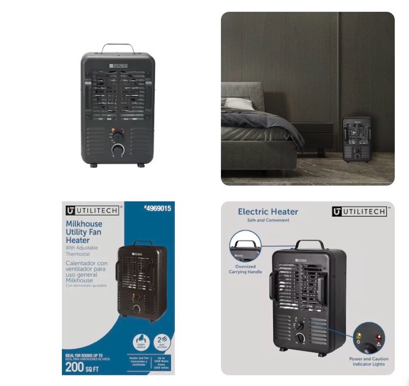 1k+ bought last week utilitech 1500 -watt utility fan utility indoor electric space heater with thermostat