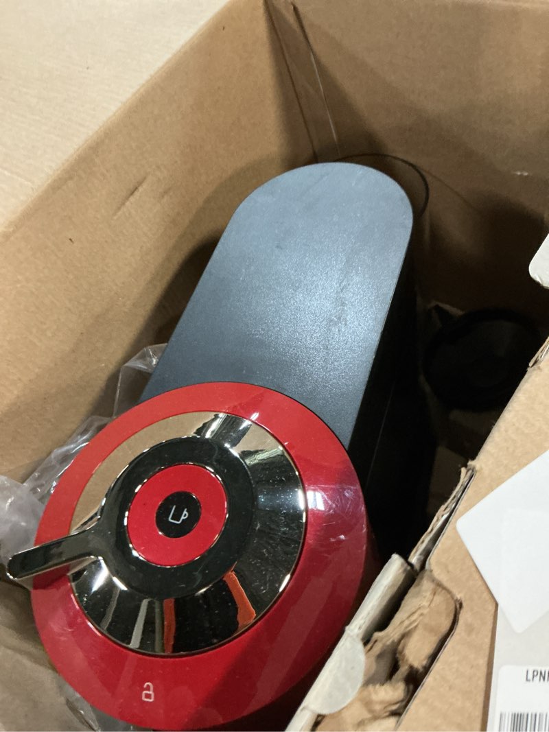 Condition photo showing As Is for nespresso vertuo next coffee and espresso machine by breville, cherry red, 1.1 liters machine only red
