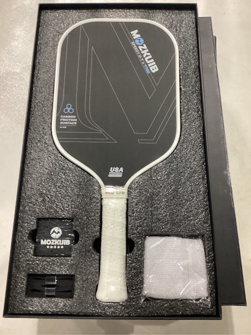 MOZKUIB Pickleball Paddle, Premium T700SC Carbon Fiber Surface, 7.8oz Lightweight & High-Performance