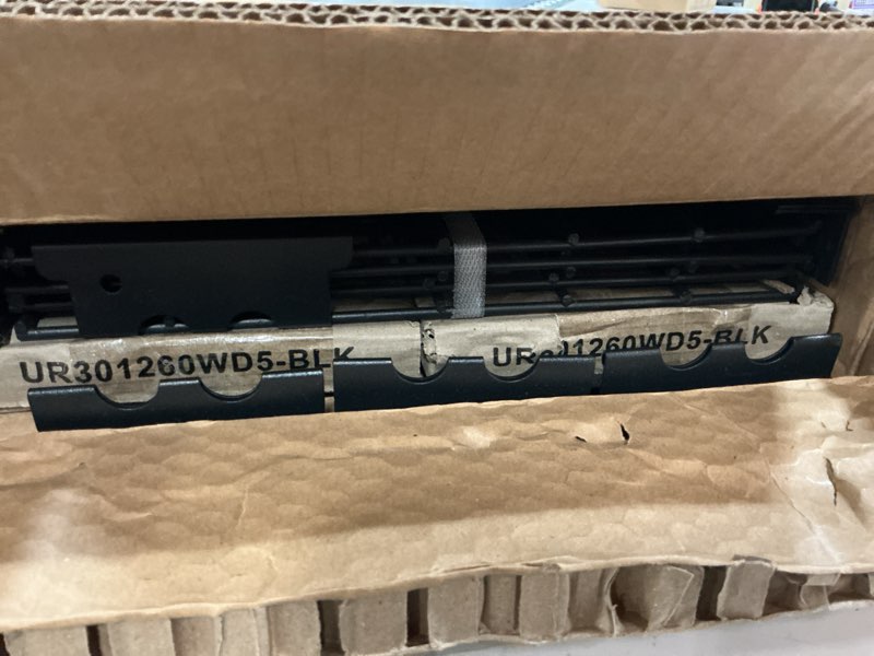 Condition photo showing Good Condition for muscle rack 30"w x 12"d x 60"h 5-tier steel shelving with wire decking; 2,500 lb. total capacity; black