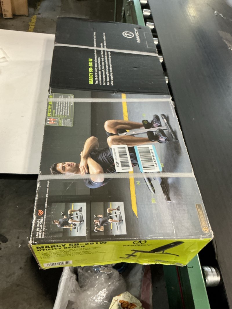 Condition photo showing New/Like New for Marcy Exercise Utility Bench for Upright, Incline, Decline, and Flat Exercise SB-261W , Black , 42.00 x 19.00 x 51.00 inches