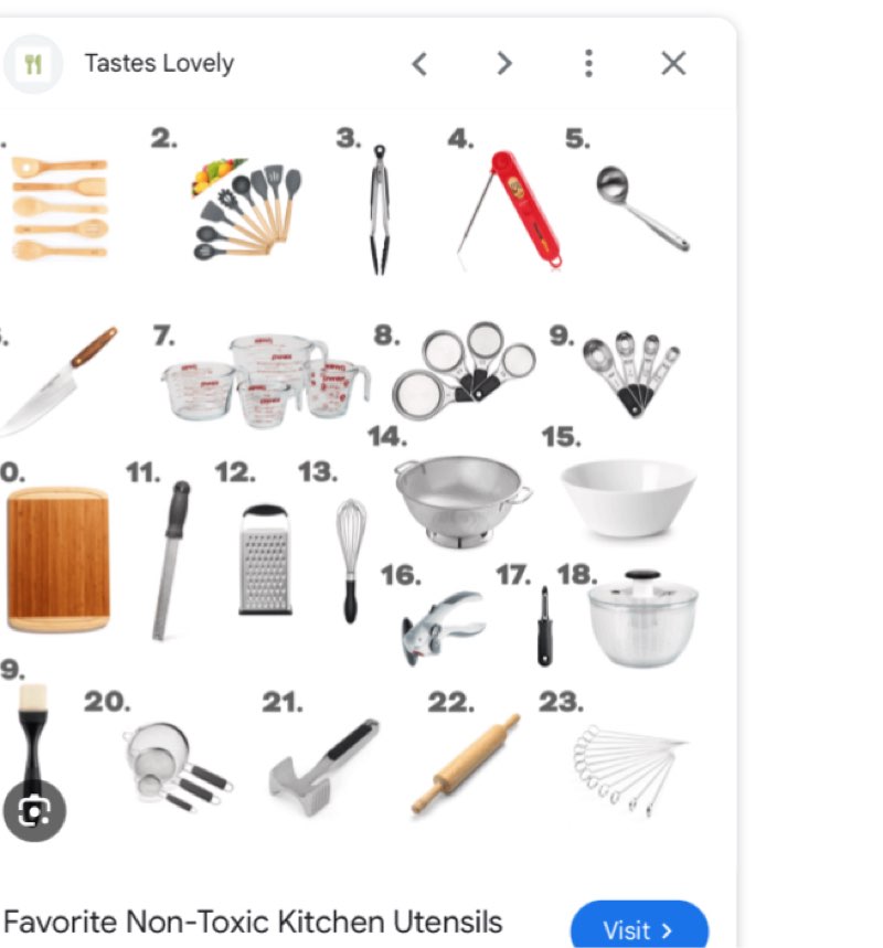 Mixture if small kitchen tools or accssories