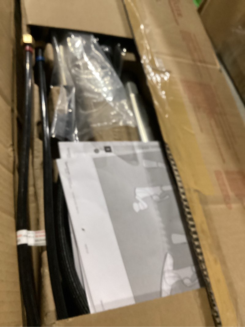 Condition photo showing Good Condition for pfister miri 2.0 kitchen faucet with pull down sprayer and soap dispenser, single handle, high arc, nsf certified, spot defense stainless steel finish, f5297mrrgs enhanced spray head spot defense stainless steel