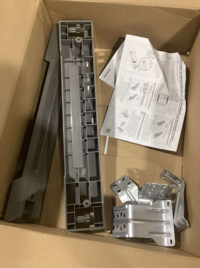 Condition photo showing As Is for SAMSUNG Stacking Kit for 27” Wide Front Load Washer and Dryer Combo, Small Space Saving Solution for Stackable Laundry Machine Sets, All Parts Included, SKK-8K