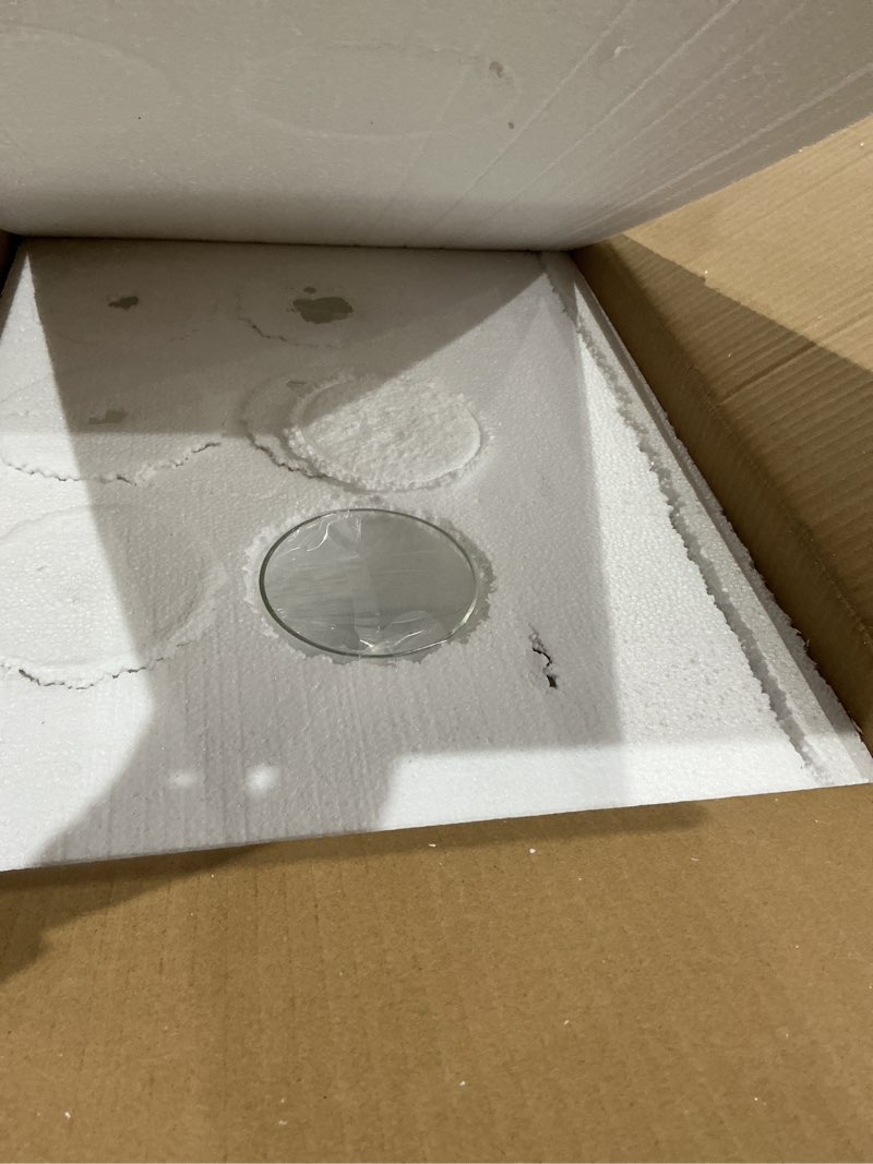 Condition photo showing As Is for 6 light gold bathroom vanity light, gold bathroom light fixtures, 38" modern brushed gold vanity lighting fixtures for bathroom over mirror, gold sconces wall lighting for bedroom gold 6-light