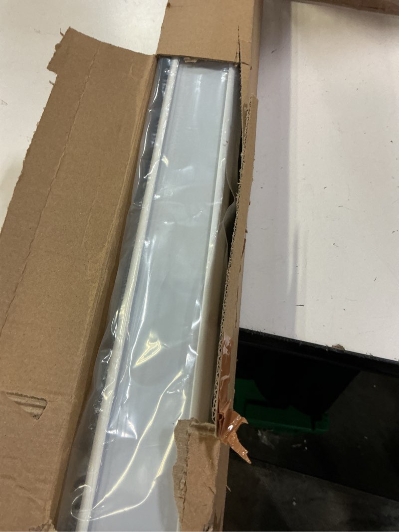 Condition photo showing Good Condition for joydeco no tools no drill blinds for indoor windows, cordless window blinds cellular shades top down bottom up blackout honeycomb blinds thermal insulated noise reduction (white, 59" w x 64" h) a - white 59"w x 64"h