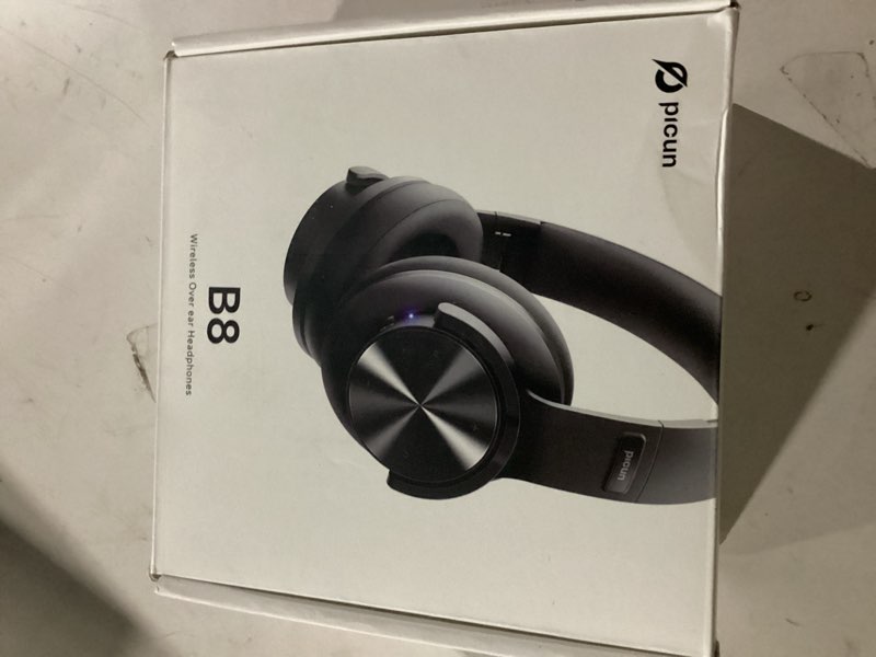Condition photo showing New/Like New for Picun B8 Bluetooth Headphones, 120H Playtime Headphone Wireless Bluetooth with 3 EQ Modes, Low Latency, Hands-Free Calls, Over Ear Headphones for Travel Home Office Cellphone PC Black