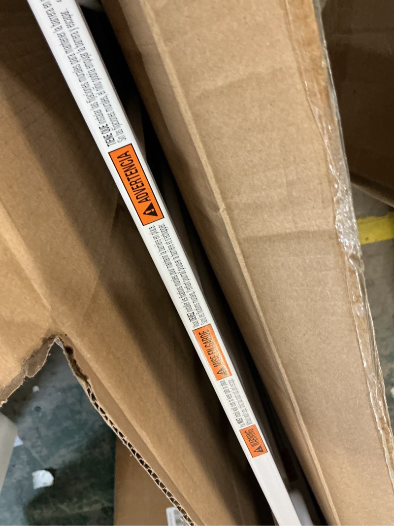 Condition photo showing As Is for safety 1st easy install walk thru baby gate for doorway with door, dog gates, fits 29"-38", easy install 28" tall, white 1-pack 29" to 38" wide x 28" tall white