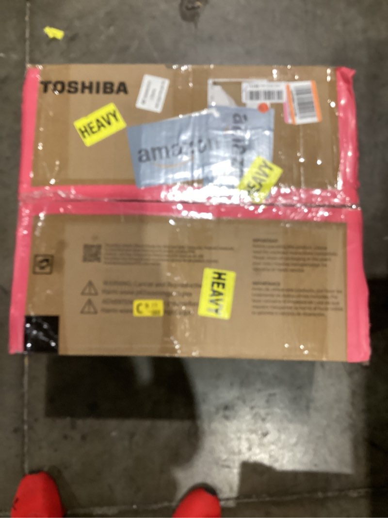 Condition photo showing Good Condition for TOSHIBA Air Fryer Combo 8-in-1 Countertop Microwave Oven, with Convection, Broil, Odor Removal Mode, 12.4" Position Memory Turntable, Child-Lock, 1.0 Cu.ft, Black Stainless Steel, ML2-EC10SA(BS)