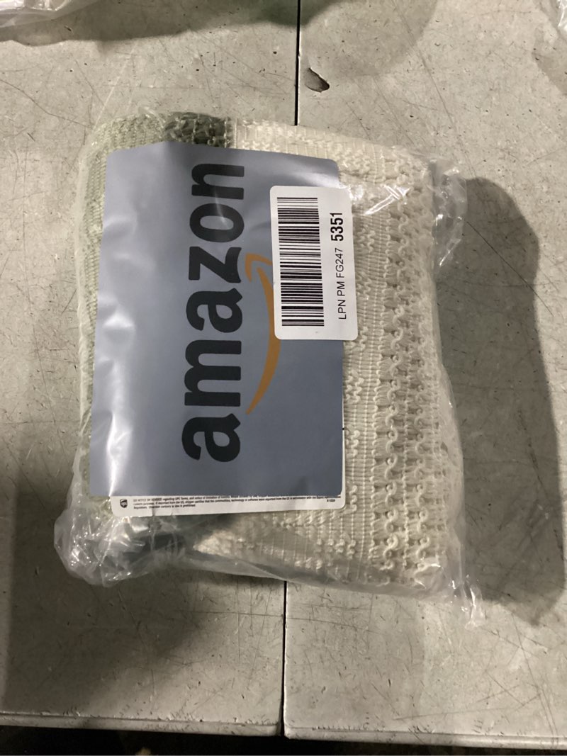 Condition photo showing Good Condition for Macrame Style Bicolor Stitching Table Runner, 14 x 108 Inch Green/Ivory, Boho Table Runners 108 Inches Long, Farmhouse Woven Home Decor