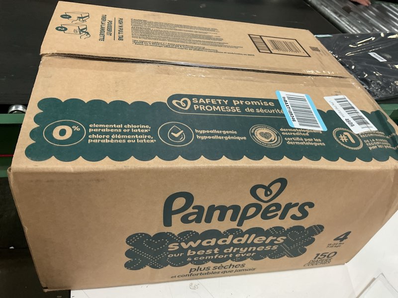 Condition photo showing New/Like New for Pampers Swaddlers Diapers Size 4  150 Count (Select for More Options)