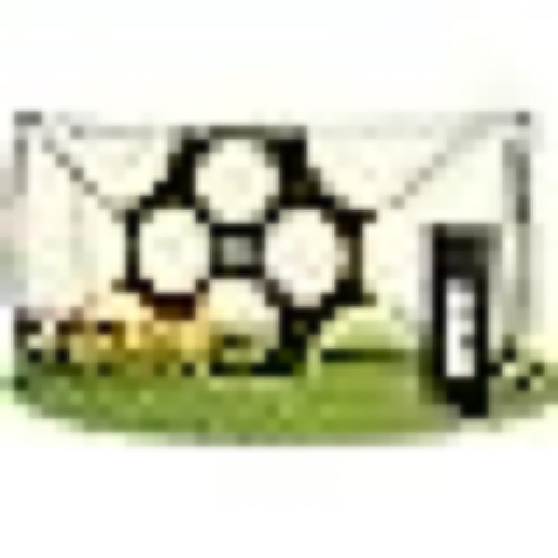 Condition photo showing Good Condition for apex sports 12x6 ft soccer goal with precision target – portable soccer net with removable 10-hole target, portable design, quick setup, ground stakes & collapsible frame for indoor/outdoor training