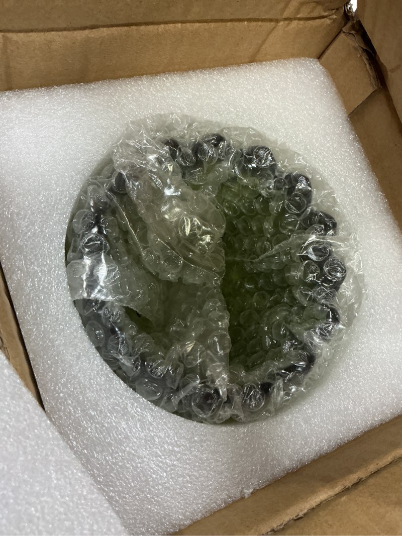 Condition photo showing Good Condition for Tulip Lamp Shades Replacement, 5" Dia. * 4.25" H Green Glass Sconce Shade Heavy and Thick for Wall Sconces Pendant Lights Ceiling Lights Chandelier, 1 Pack Green 1 pack-standard