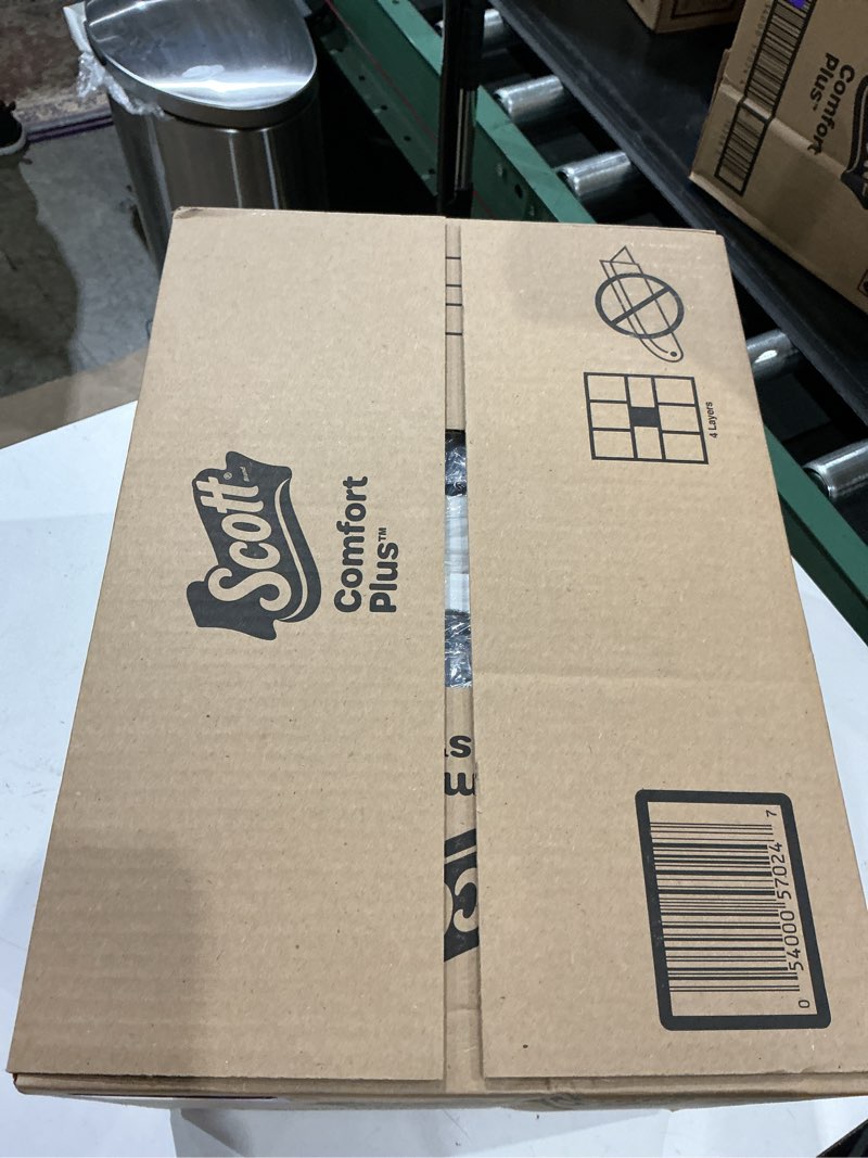 Condition photo showing New/Like New for scott comfortplus toilet paper, 36 double rolls, 231 sheets per roll, septic-safe, 1-ply toilet tissue double 231 sheets (pack of 36)