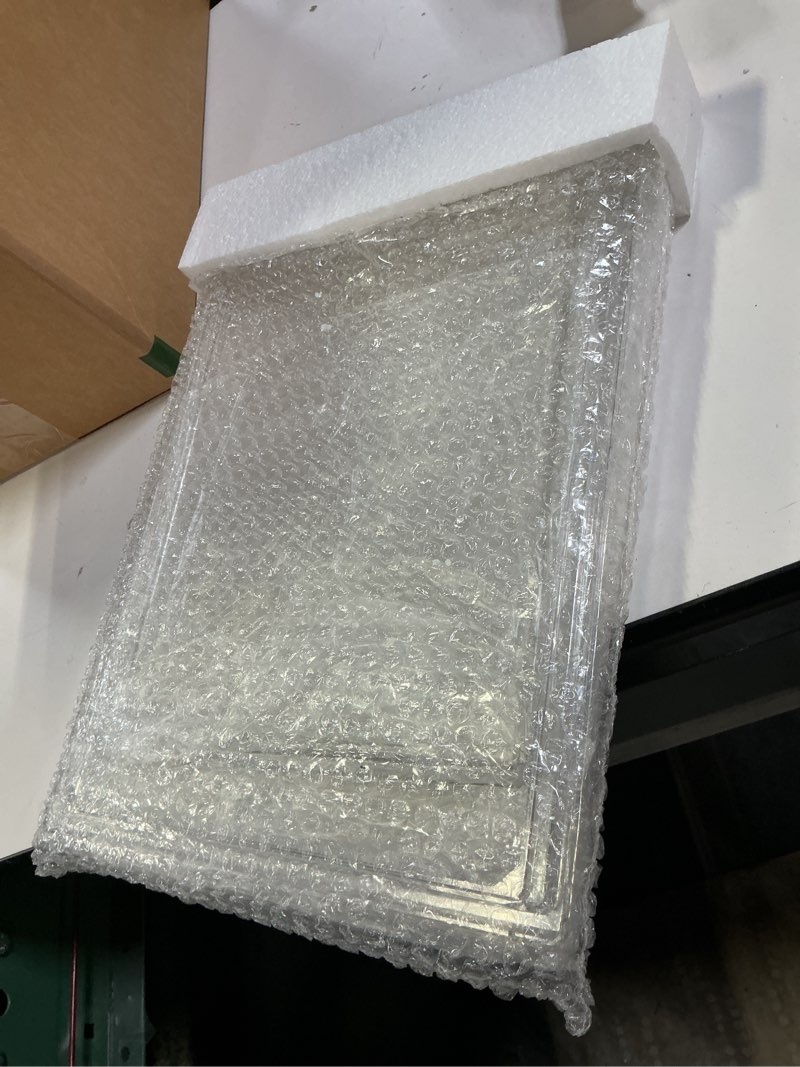 Condition photo showing Good Condition for Purse Handbag Organizer for Closet 11.4'' x 9.8'' x 15.3'' XX-Large Tall Boot Acrylic Display Case with Magnetic Door for Backpack, Boot, Huge Collectibles, Large Figures, Shoe Box XX-Large 1 Pack