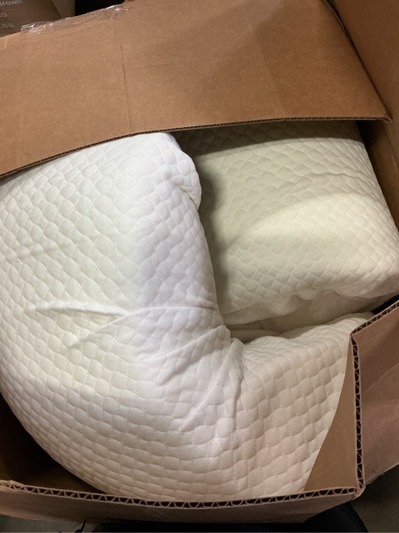 Condition photo showing Good Condition for fdw | 8 inch twin mattress | medium firm | gel memory foam mattress | white | bed in a box, certipur-us certified | pressure relief, cooling ventilated foam | washable removable cover white twin 8 in