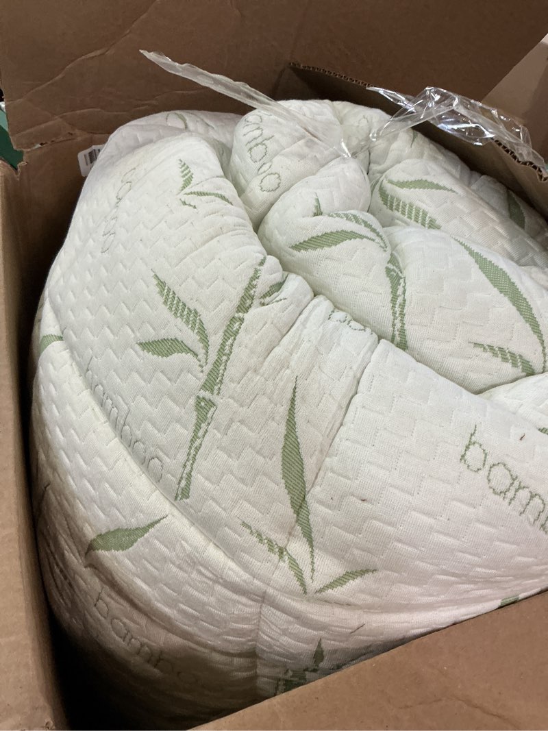 Condition photo showing As Is for mattress topper king size