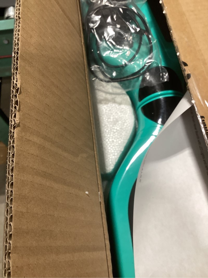 Condition photo showing As Is for simate hoverboard, bluetooth all terrain hover boards with led lights and app control, gifts for kids adults girls boys, for all ages green