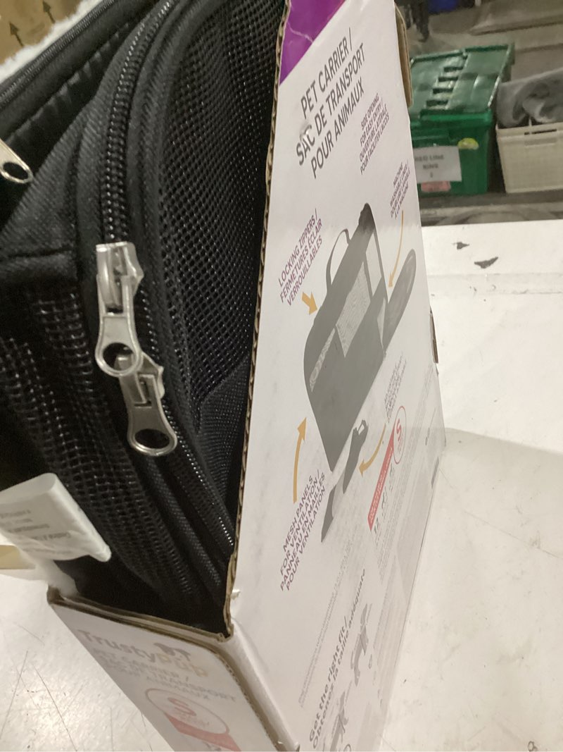 Condition photo showing As Is for trustypup pet carrier, small