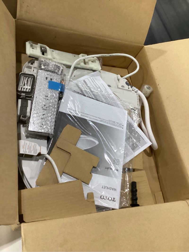 Condition photo showing Good Condition for TOTO WASHLET S350e Electronic Bidet Toilet Seat with Auto Open and Close and EWATER+ Cleansing, Round, Cotton White - SW583#01 Round Cotton White