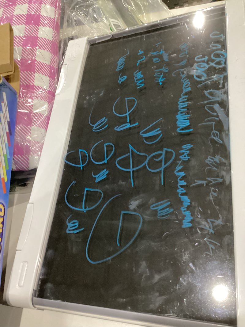 Condition photo showing As Is for USED NO MARKERS Crayola Ultimate Light Board - White, Kids Drawing Tablet, Gifts for Kids, LED Drawing Board, Sketching Art Projector, Toys for Boys & Girls, 6+