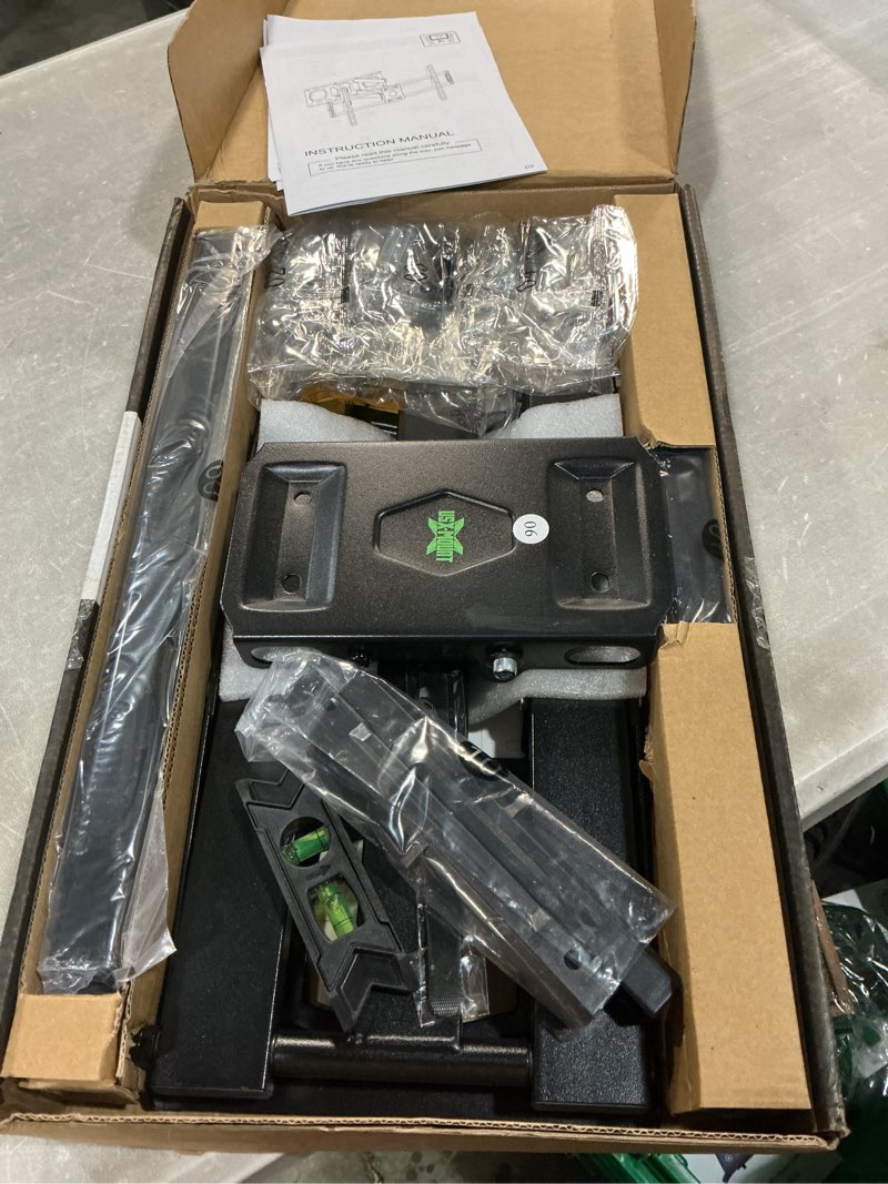 Condition photo showing New/Like New for full motion tv wall mount for most 37"-84" flat screen tv, swivel or tilt tv wall bracket with dual articulating arms, for 12"-16" wood studs, max vesa 600x400mm, load 120 lbs by usx mount 37-84 inch, 120 lb