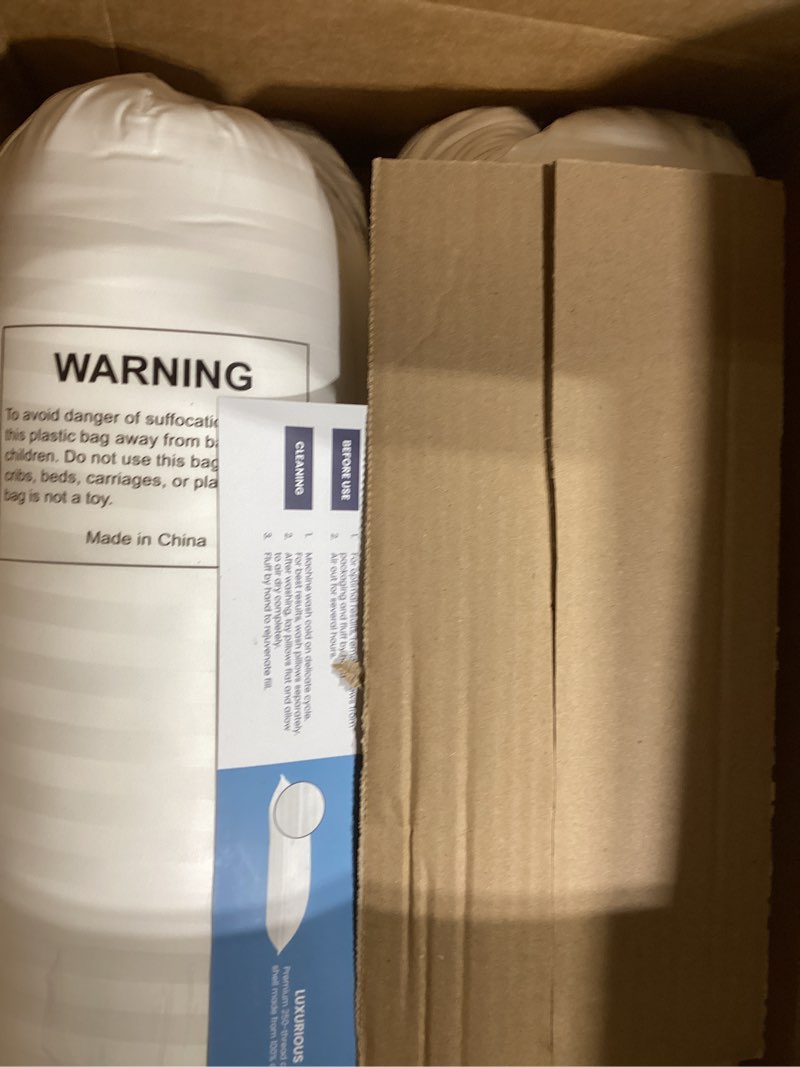 Condition photo showing New/Like New for Beckham Hotel Collection Bed Pillows Standard/Queen Size Set of 2 - Original Soft Down Alternative Pillow for Sleeping - Soft Support for Back, Stomach or Side Sleepers