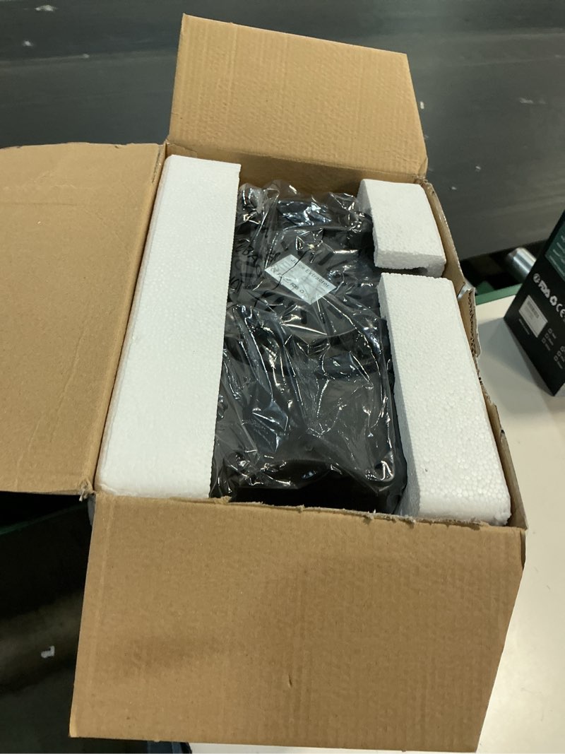 Condition photo showing As Is for qcen juicer machine, 800w centrifugal juicer extractor with wide mouth 3” feed chute for fruit vegetable, easy to clean, stainless steel, bpa-free (black) 800w black