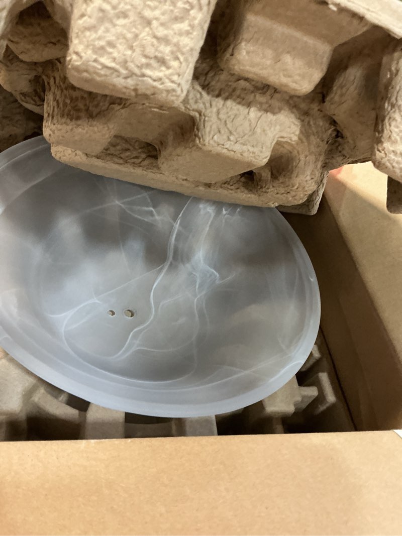 Condition photo showing As Is for harbor breeze 3-light white/black/nickel/bronze/antique brass led ceiling fan light kit