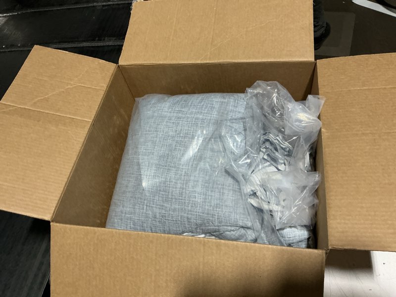 Condition photo showing Good Condition for Dobuyly Grey Queen Comforter Set 7 Piece Bed in a Bag, Gray Floral Printed on White Comforter Set with Sheets, Soft Microfiber Botanical Farmhouse Bedding Set for All Season Queen Grey