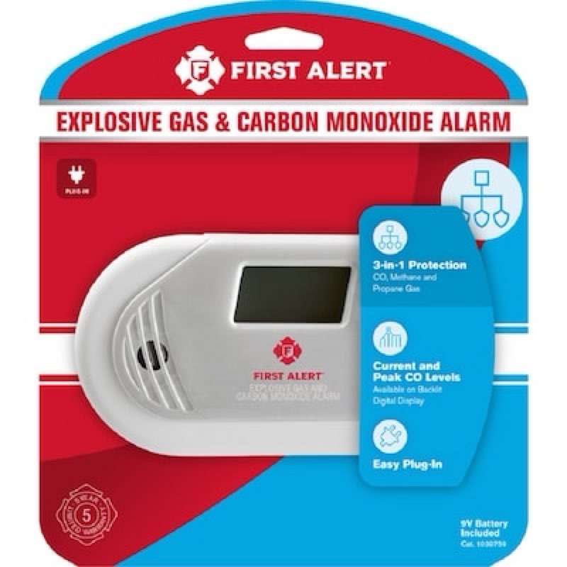 first alert plug-in natural gas detector propane detector carbon monoxide detector