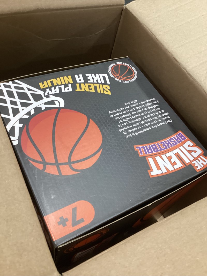 Condition photo showing Good Condition for silent basketball – not vacuum shipped - 2025 upgraded airless soft foam ball soundless for quiet dribbling and indoor training – real feel higher bounce no noise dark orange size 7