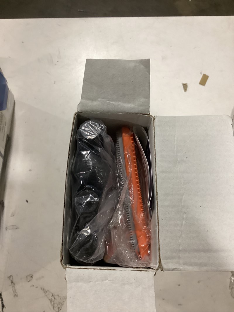 Condition photo showing Good Condition for Carpet Rake for Pet Hair Removal, 57'' Long Handle Dog and Cat Hair Remover Tool to Fluff Rug, Stair Carpets and Couch Cleaning Rake Orange 57''