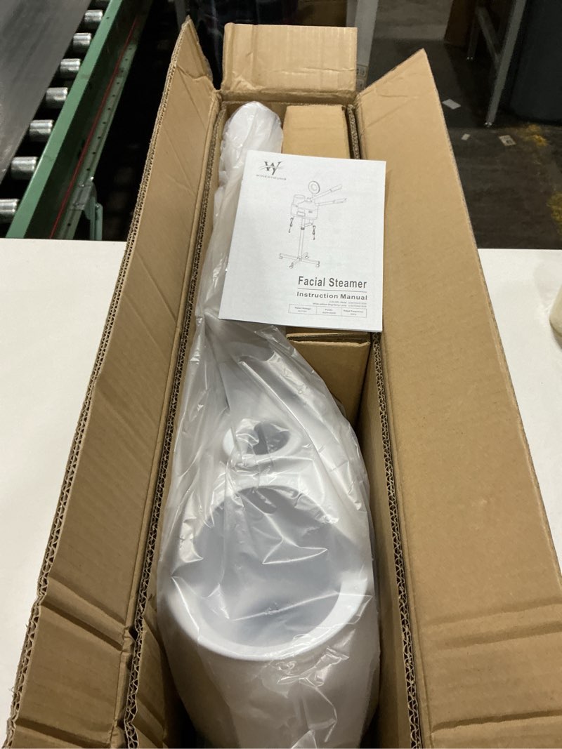 Condition photo showing Good Condition for Professional Facial Steamer 3 in 1 Steamer for Face with Hot & Cold Nozzle 5X LED Magnifying Lamp Facial Steamer for Esthetician Beauty Face Equipment Use at Home or Salon 3 In 1 / Hot & Cold / 5X LED Magnifying Lamp
