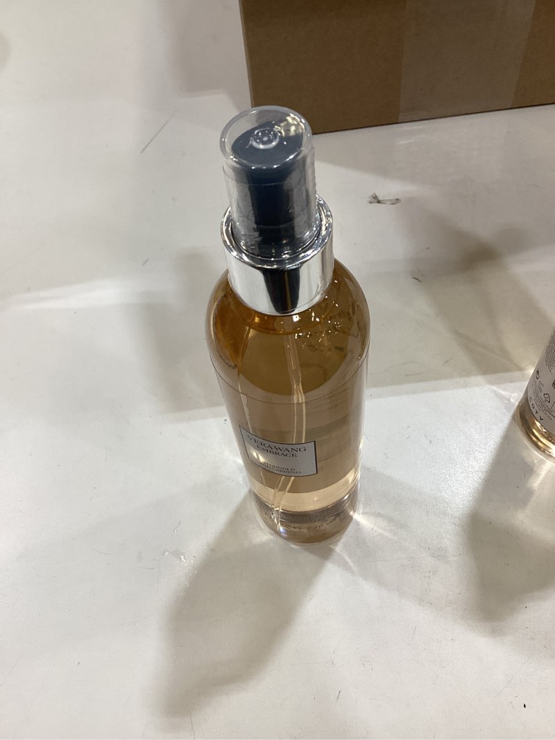 Condition photo showing New/Like New for vera wang embrace body mist for women marigold and gardenia scent, 8 ounce body mist spray dreamy floral and warm fragrance marigold & gardenia 8 fl oz (pack of 1)