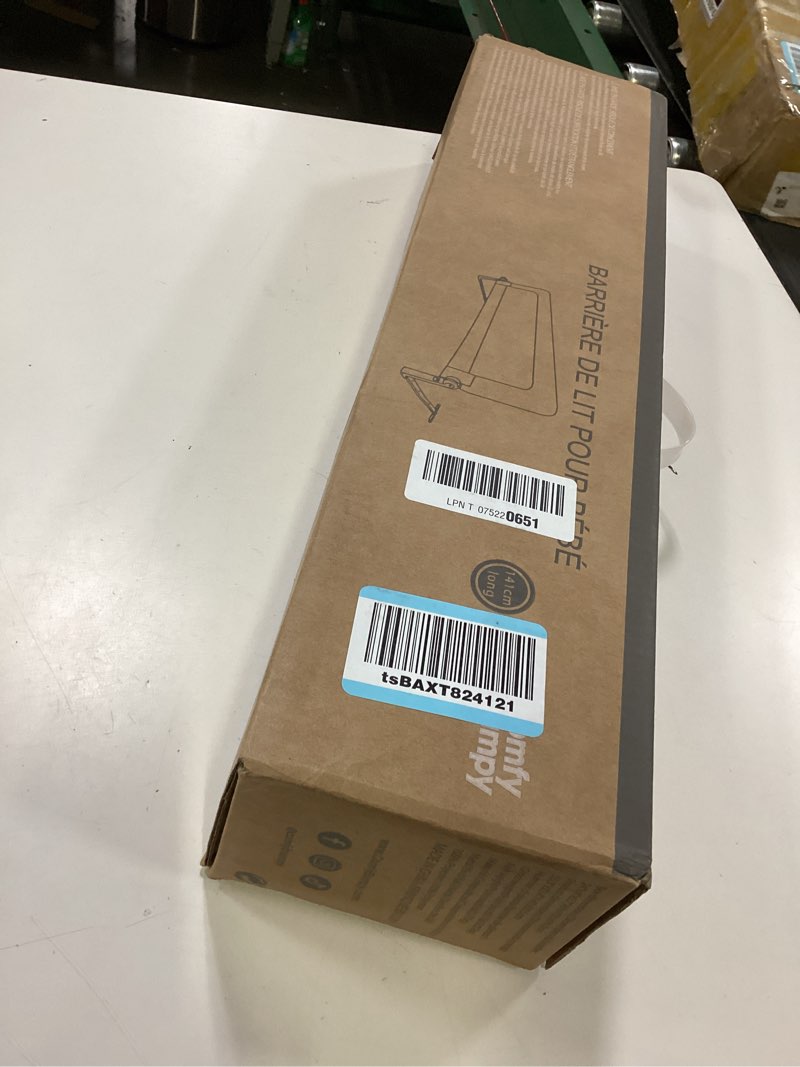 Condition photo showing New/Like New for comfybumpy 1-pack bed rail for toddlers 55.5" l x 23.5" h | extra tall toddler bed rails for twin, full, queen & king mattress size | swing down rail guard | mattress side rail for kids | gray grey 55.5” | tall | 1-pack