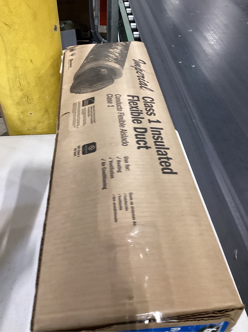 Condition photo showing As Is for 1k+ bought last week imperial 6.0-in x 25.0-ft polyester insulated flexible duct 6.0 - r