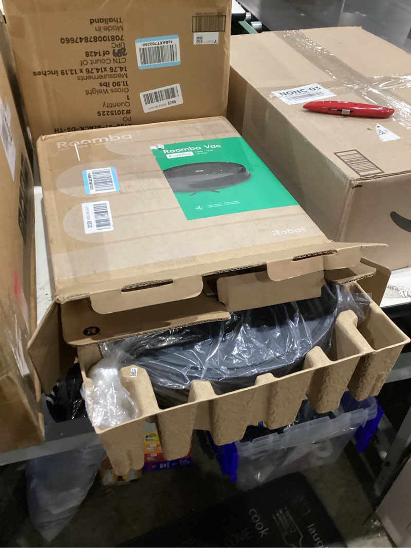 Condition photo showing New/Like New for iRobot Roomba Vac Robot Vacuum (Q0120) - Easy to use, Power-Lifting Suction, Multi-Surface Cleaning, Smart Navigation Cleans in Neat Rows, Self-Charging, Alexa