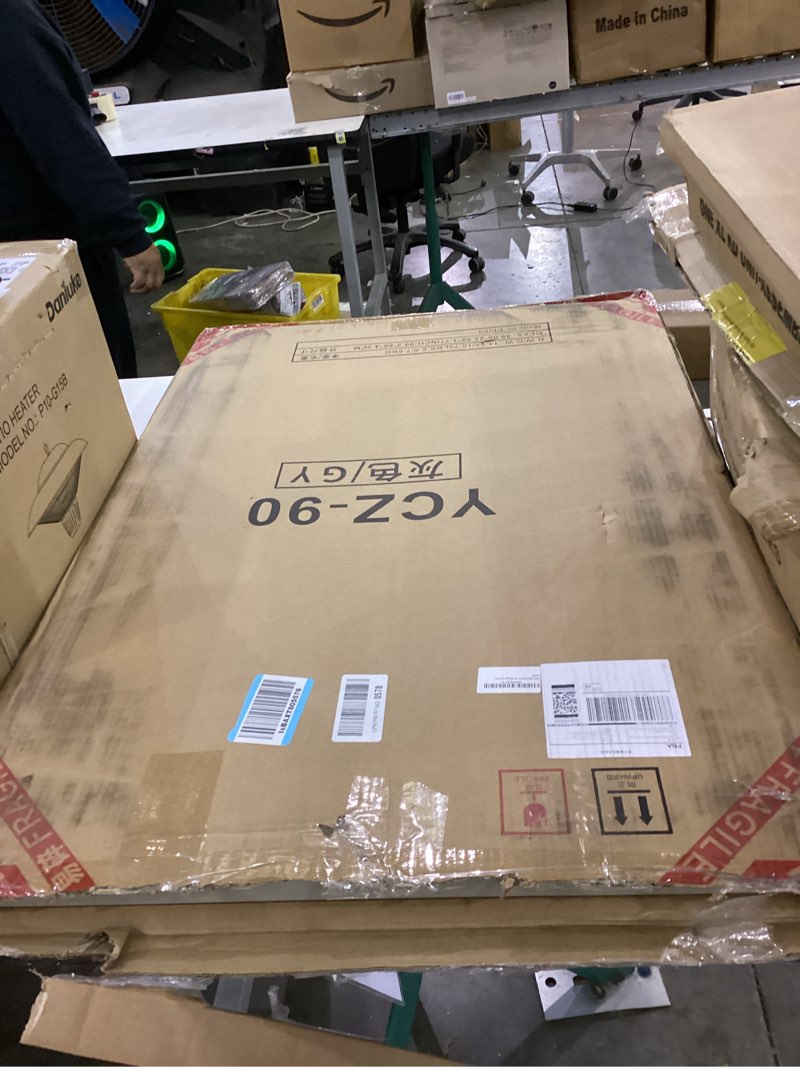 Condition photo showing As Is for Folding Table 3ft Rectangular All-Occasion Plastic Folding Event Table for Indoor and Outdoor, Portable Desk, Camping, Durable and Stable, HDPE and Steel, Wide Application, Grey Grey 3ft