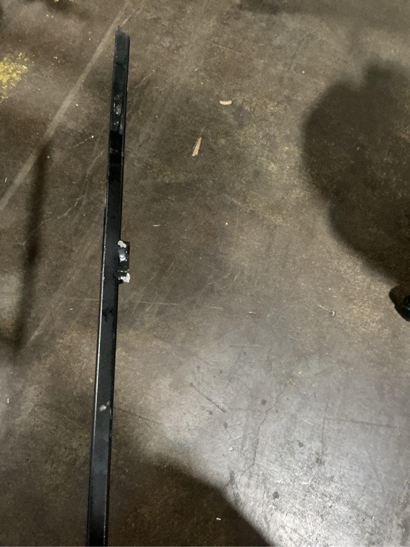 Condition photo showing As Is for black powder coated metal double shepherd's hook
