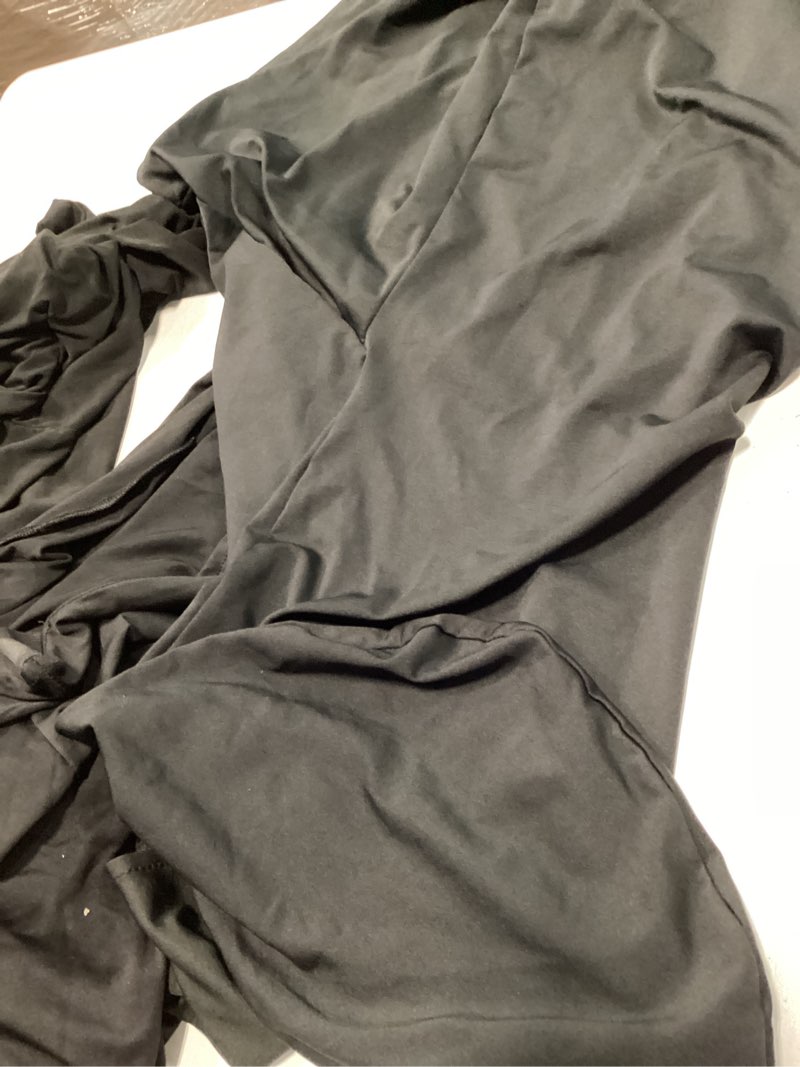 Condition photo showing As Is for Spandex Folding Chair Covers, Black Folding Chair Slipcovers 20 PCS, Universal Fitted Chair Slipcovers for Wedding, Party, Banquet, Holidays, Celebration Black 20