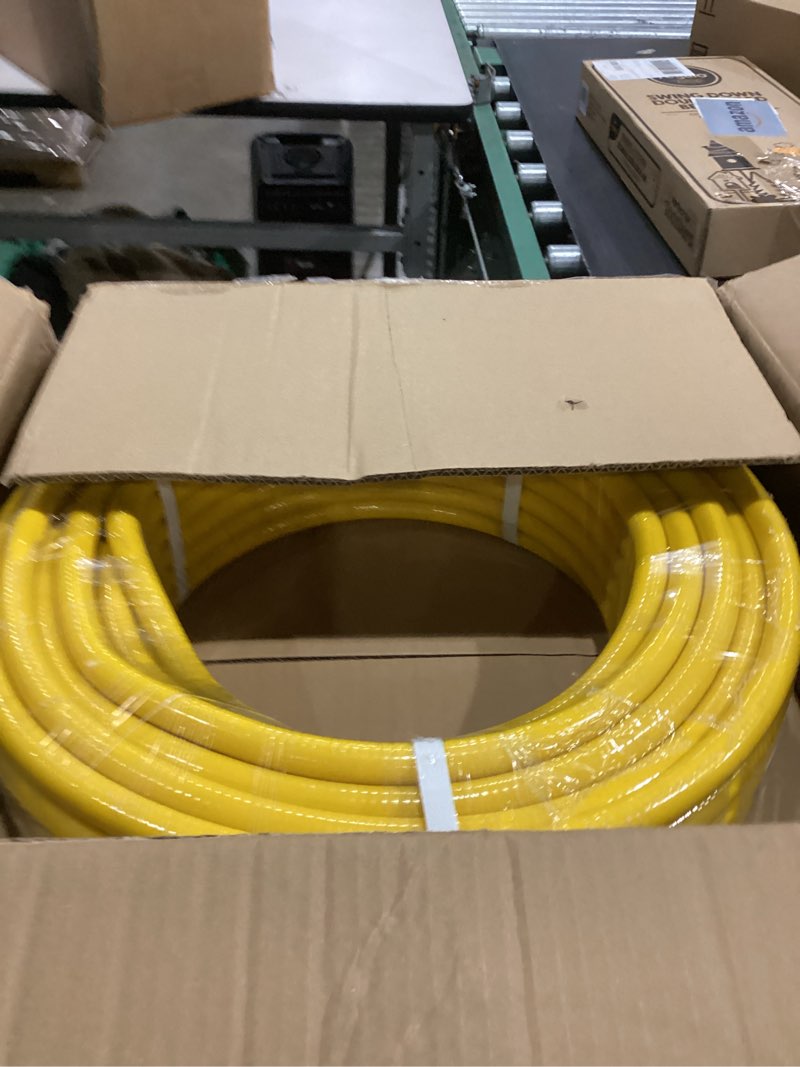 Condition photo showing New/Like New for CSST 1/2" Gas Line 100ft Corrugated Stainless Steel Tubing Flexible Gas Line 1/2inch Natural Gas Hose Pipe Kit With 2 Male Adapter Fittings 100 Ft 1/2"