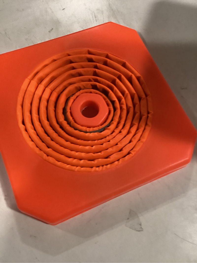 Condition photo showing New/Like New for tenkaiwick 18 inch 6 pack traffic cones,collapsible safety cones,multi purpose pop-up cones with reflective collar,orange cones for parking lot, driveway, driving training etc 18inch 6