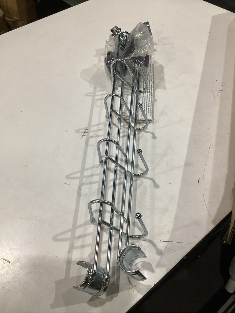 Condition photo showing New/Like New for alera ale hook bars for wire shelving, five hooks, 24" deep, silver (pack of 2 bars) 24 inch