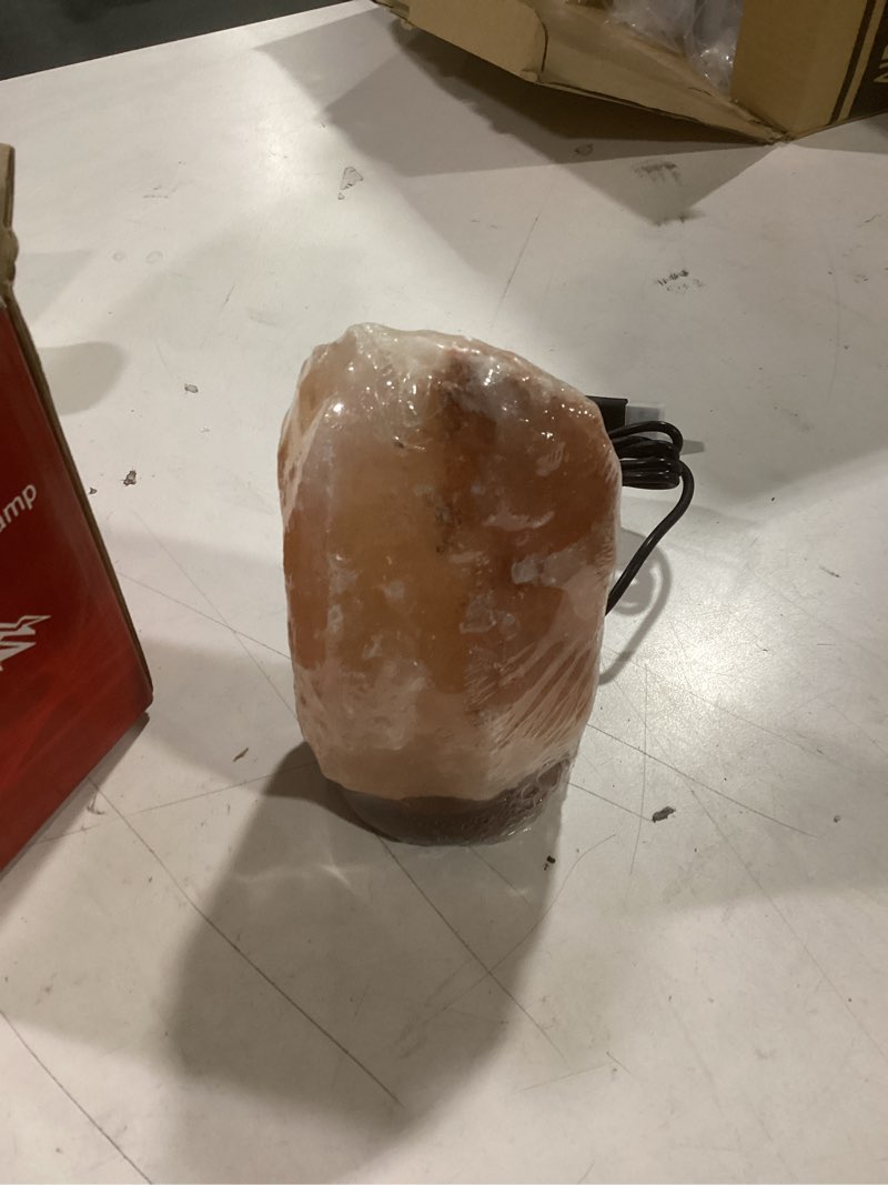 Condition photo showing New/Like New for FANHAO USB Himalayan Salt Lamp with 8 Colors Changing, Natural Crystal Salt Rock Lamp Table Lamps for Gifts, Home Décor - Hand Carved, LED Bulb and Real Rubber Wood Base