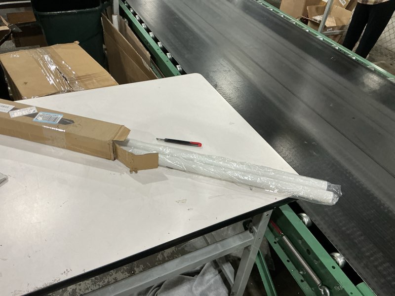 Condition photo showing New/Like New for Tension Curtain Rod by EZFurni,42-123 Inches,Heavy Duty Tension Rods for Windows, No Drilling Adjustable Curtain Rod for Patio, Hold Up Blackout Curtains and Non Slip, White White 42-123 inch 1Set