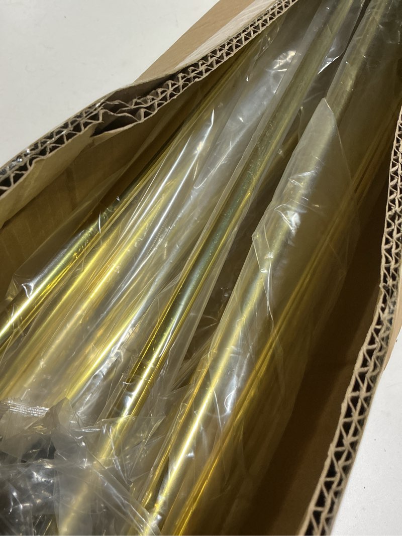 Condition photo showing Good Condition for Osring 30 Inch Hairpin Table Legs with 1/2” Dia 3-Rods, Metal Furniture Legs for Coffee Table and TV Stand, Mid-Century Gold Hairpin Feet with Floor Protector, 4 Pack