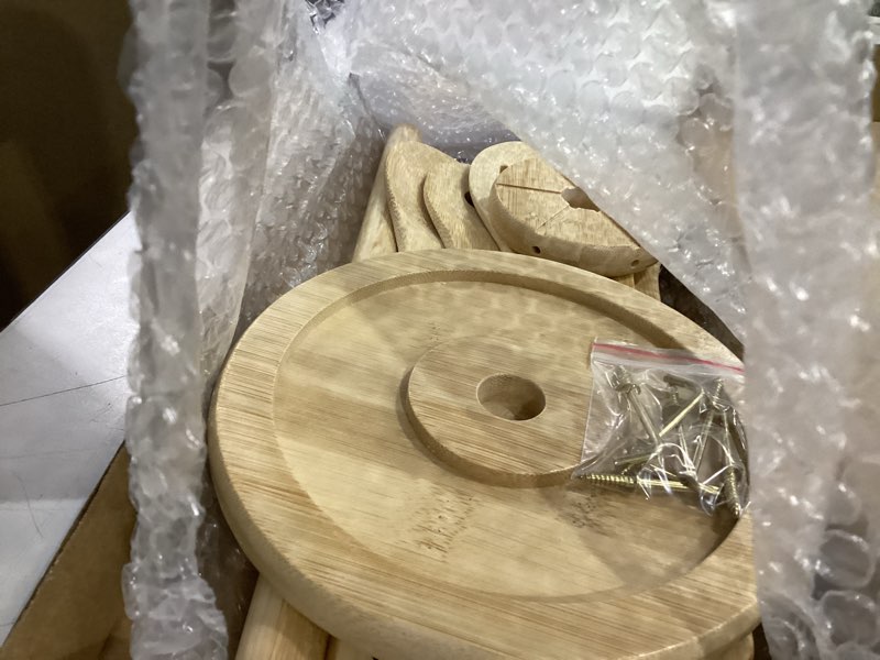Condition photo showing Good Condition for 7 piece bamboo wooden kitchen cooking utensils set spoons for eating appliances and gadgets with holder, home and kitchen essentials gifts for people who love to cook