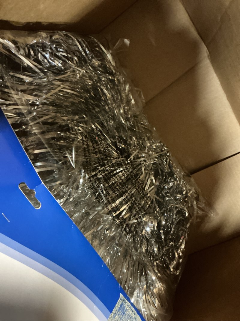 Condition photo showing Good Condition for Beistle 4  3-Tier Shimmer Chandelier Silver (57510-S)